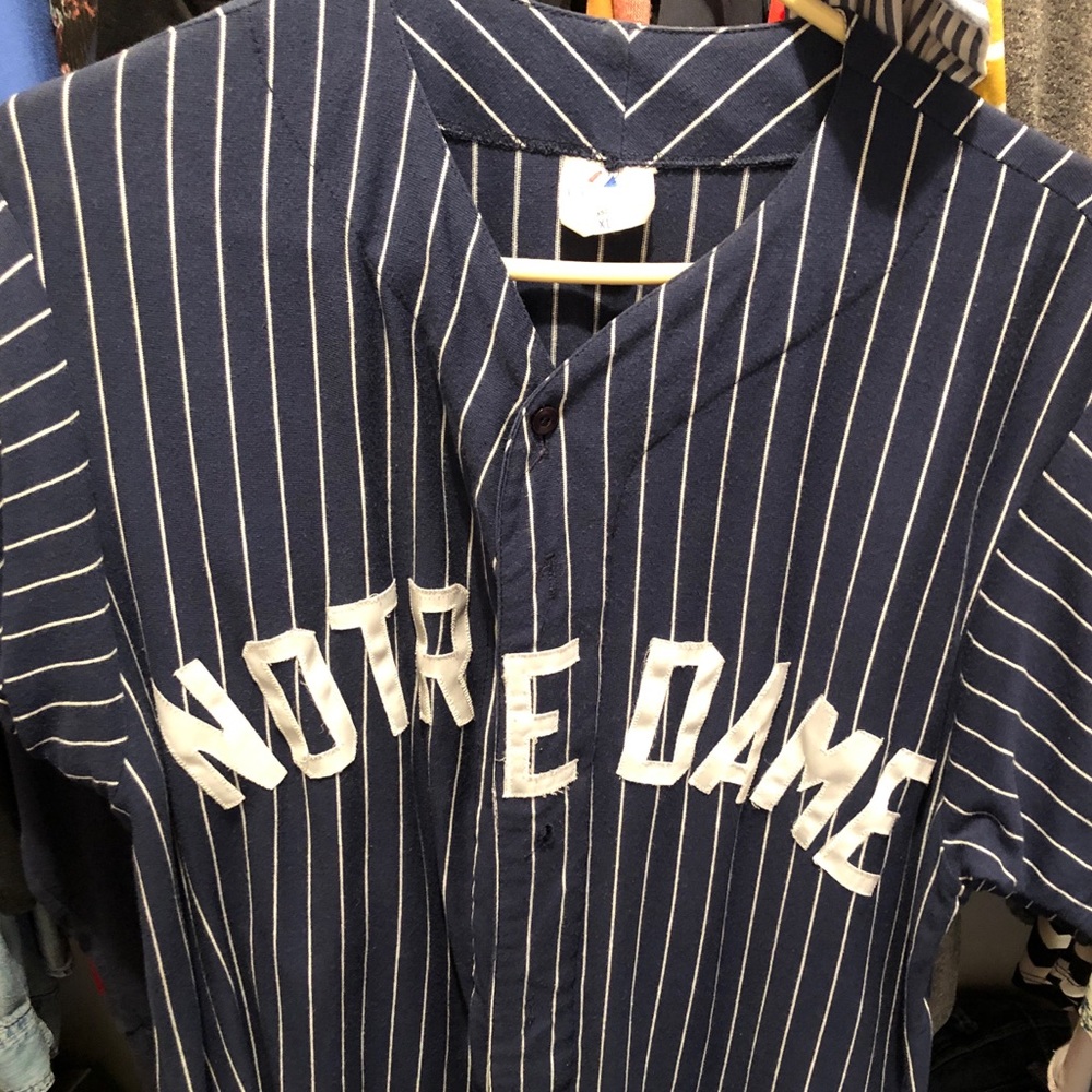 Vintage Baseball Notre Dame Jersey